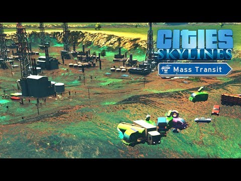 Видео: Cities Skylines Mass Transit - Волна нечаянно нагрянет! Цунами! #24