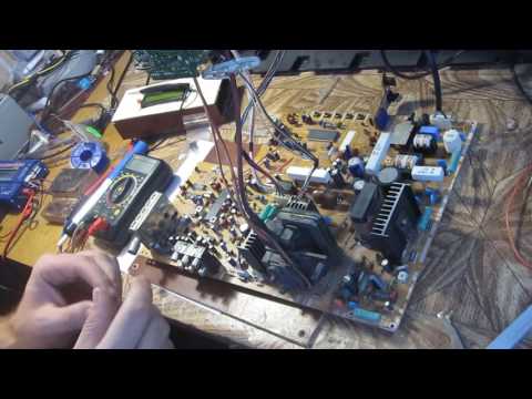 Видео: Телевизор sharp 21l-sc не включается