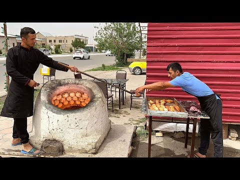 Видео: Удивительная еда на улице | Очень хрустящая и аппетитная узбекская самса | Чистая жизнь