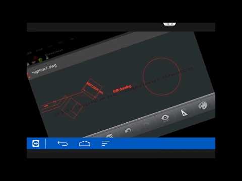 Видео: free Autocad for smartphone, tablet. Мобильный бесплатный автокад для смартфонов, планшетов