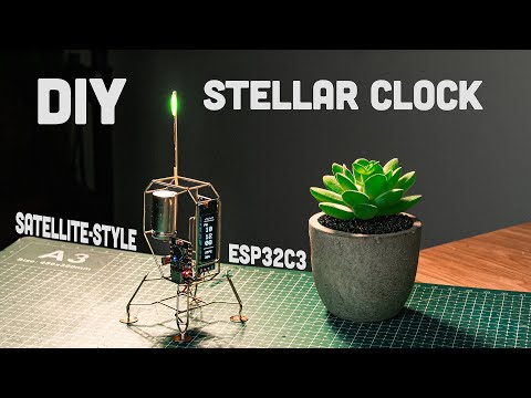 Видео: [Satisfying] DIY Лёгкие Звёздные Часы | Мини-Сателлитные Часы