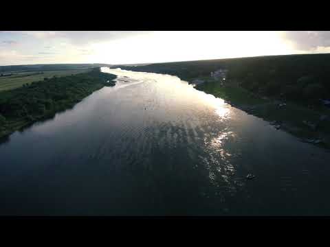 Видео: Полет вдоль р. Ока г. Ступино, д. Соколова Пустынь