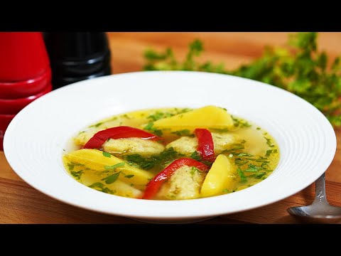 Видео: 🥣 Постный суп с клецками, овощной суп с постными клецками | Шеф Пауль Константин