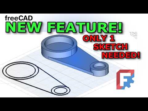 Видео: Новая функция FreeCAD! Сложные вытяжки из одного эскиза, как в SolidWorks