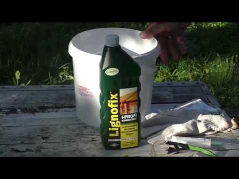 Видео: Борьба с жуком усачом антисептиком Lignofix I-profi