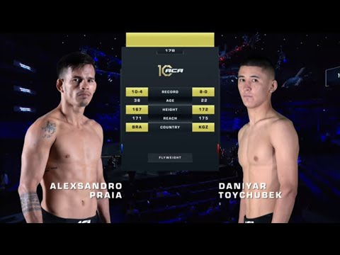 Видео: Алешандро Прайа vs. Данияр Тойчубек Уулу | Alexsandro Praia vs. Daniyar Toychubek Uulu | ACA 178