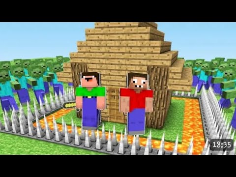 Видео: Про и нуб построили Защищëный дом от зомби| ВСЁ ПОШЛО НЕ ПО ПЛАНУ