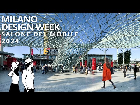 Видео: 4K Неделя дизайна в Милане 2024: Salone del Mobile - Fiera Milano