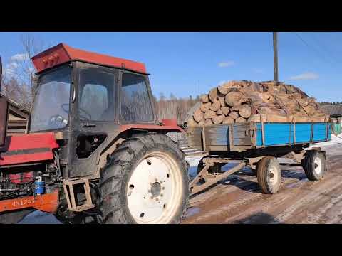 Видео: Заготовка дров 🪵 ВРЕМЯ РАСПУТИЦЫ.