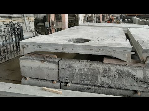 Видео: Плита покрытия ребристая 3ПВ6-5АVт-7 сер. 1.465.1-21.94 с отверстием для коммуникаций. П-образная.