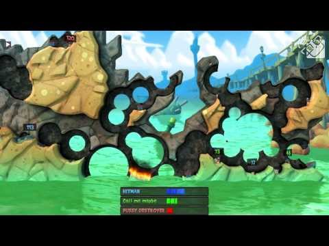 Видео: БЭТМЕН ПРОТИВ ДВЕРИ С ГОВНОМ - Гагатун, Юзя и Хитман в Worms Revolution