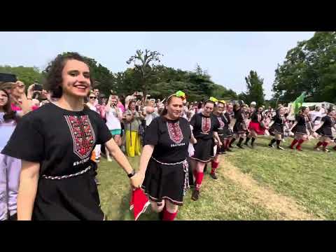 Видео: Фолклорен Фитнес “ Гергьовден” - Лондон 2023г. Чукано хоро