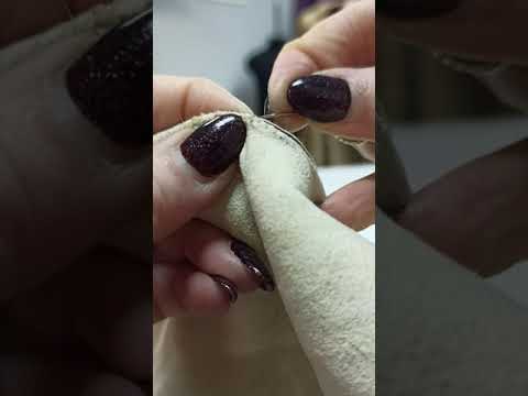 Видео: Ручной скорняжный шов.