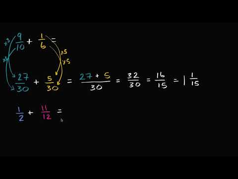 Видео: Събиране на дроби с различни знаменатели
