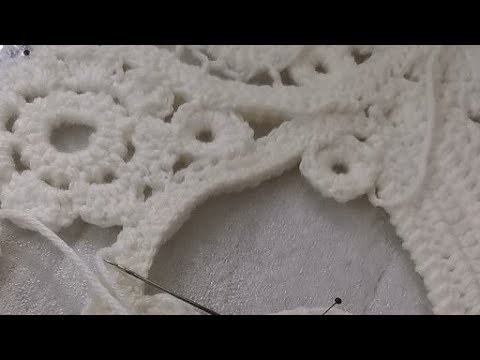 Видео: متابعه لترتيب وتثبيت قطع الكروشية الايرلندي .  из ирландского кружева крючком
