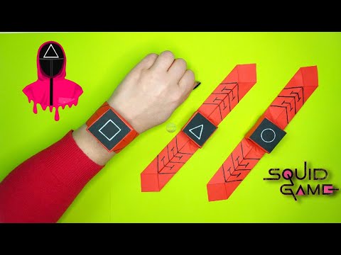 Видео: КАК СДЕЛАТЬ ЧАСЫ ИЗ БУМАГИ. ЧАСЫ из ИГРЫ В КАЛЬМАРА из БУМАГИ.
