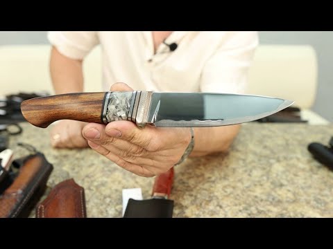 Видео: Дорогие авторские ножи. Л. Васильев, О. Алексин, Династия. Распродажа. Выпуск 206.
