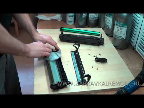 Видео: Заправка картриджа Canon FX 10
