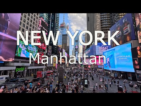 Видео: New York - Walking tour Manhattan NYC  4К 60fps HDR