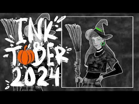 Видео: 💀 Inktober 2024: Grungy | eng subs | Инктобер 2024! 🧙🏻‍♀️