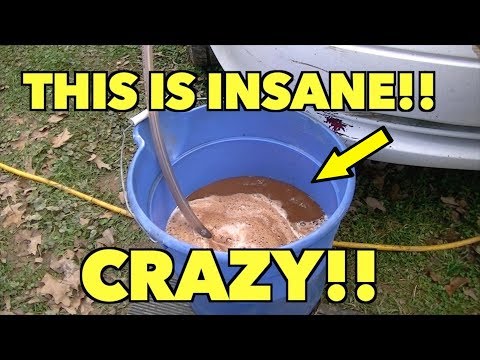 Видео: Промывка радиатора отопителя... Засорился на 100%! Это плохо! ... Ржавая вода!!... Но есть надежд...