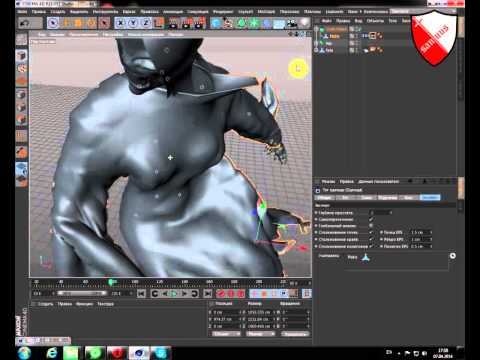 Видео: Симуляция ткани в Cinema 4d