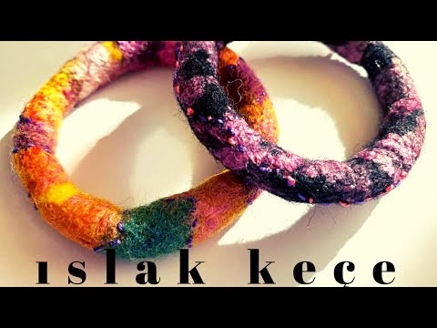 Видео: МОКРЫЙ ВОЙЛОК | Как делают войлочный браслет?