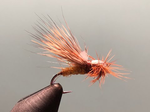 Видео: Сухая мушка Ручейник Вариант #1 Как связать