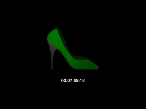 Видео: Стук каблуков с паузами. The sound of heels clattering with pauses.