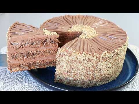 Видео: Вкуснее Торта "Киевский" и "Грильяжный"! Королевский Торт Без Муки! Простой и Бюджетный Рецепт!