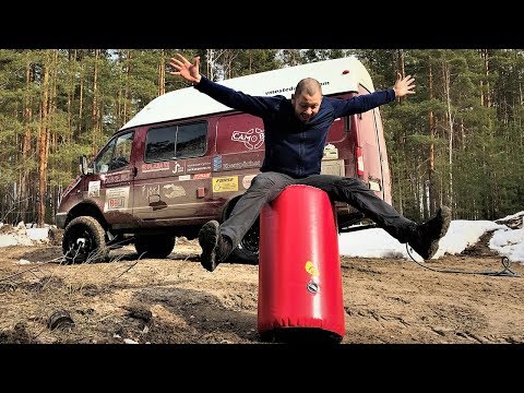 Видео: Оффроад ГАЗель 4х4, тестируем воздушный пневмодомкрат Air Jack TimeTrial