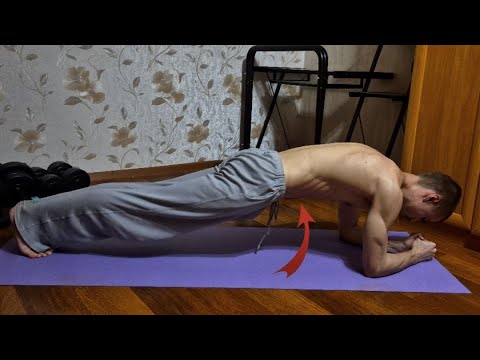 Видео: Планка 6 минут дома — тренировка без спортивного оборудования!