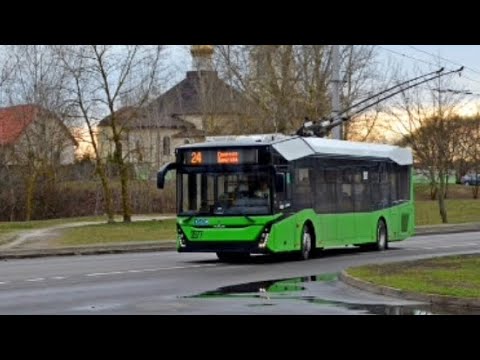 Видео: Информатор Троллейбусного Маршрута №24 Гомель