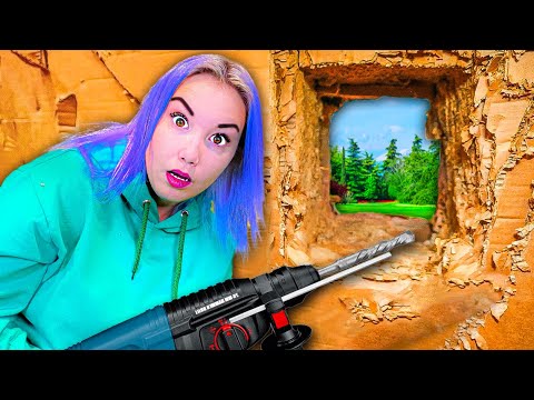 Видео: Побег из 100 СЛОЕВ КАРТОНА ! **было сложно**
