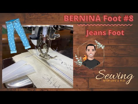 Видео: Лапка Bernina Jeans № 8 и № 8D