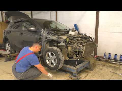 Видео: Мазда 3 восстановление после аварии , обзор моего кузовного стапеля.