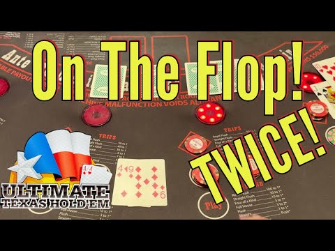 Видео: На флопе дважды! ЭПИЧЕСКАЯ сессия Ultimate Texas Hold'em Live Play в Red Rock Casino Vegas!