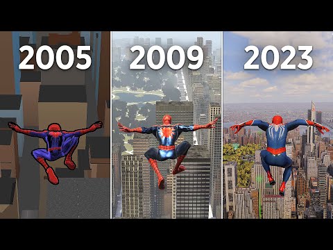 Видео: Прыжки с Самых Высоких Точек в Spider-Man