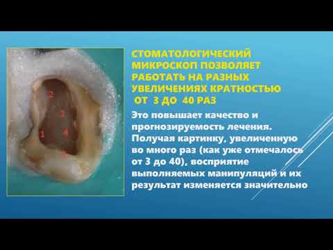 Видео: Лекция по микроскопу. Кафедра клинической стоматологии. Ординатура.