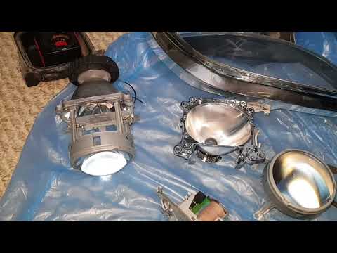 Видео: Снятие. Замена линз мерседес w220. Замена стекол передних фар.