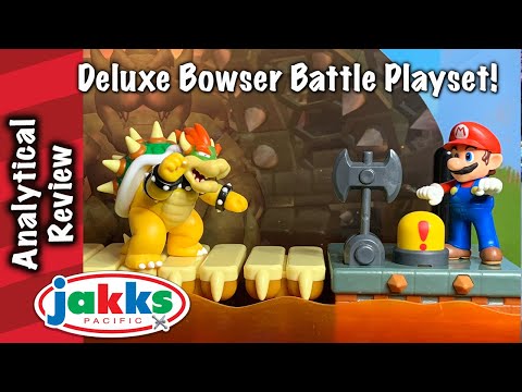 Видео: Обзор игрового набора Deluxe Bowser Battle