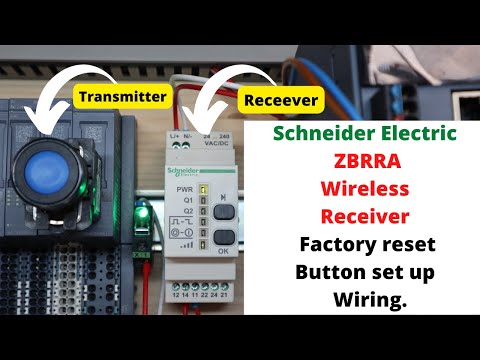 Видео: Беспроводной приемник Schneider Electric ZBRRA. Сброс настроек к заводским настройкам. Настройка ...