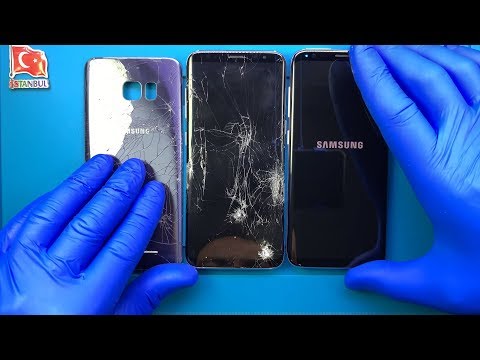 Видео: Разбил! Замена задней стеклянной крышки экрана Samsung Galaxy S8