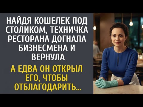 Видео: Найдя кошелек под столиком, техничка ресторана догнала бизнесмена и вернула… А едва он открыл его…