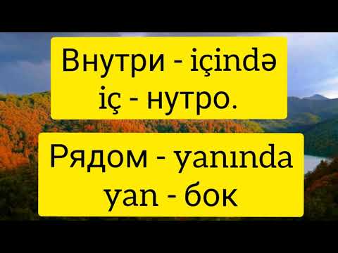 Видео: Азербайджанский язык. 8 урок. Местный и родительный падежи.