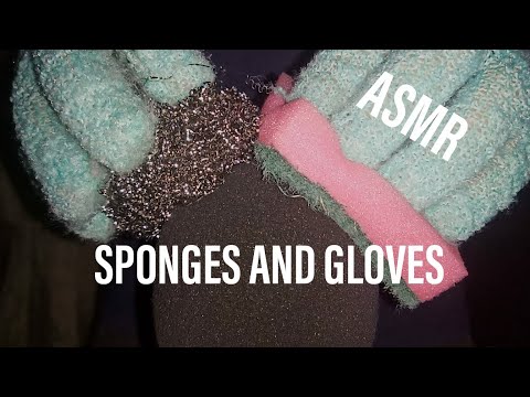 Видео: ASMR/Медленно и быстро/Интенсивное сжимание, расчесывание и соскабливание с помощью губок и перчаток