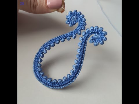 Видео: Вязальный марафон.  Контур бутона.