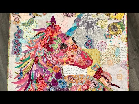 Видео: Учебное пособие по коллажу Лауры Хайне «Единорог Нолы»
