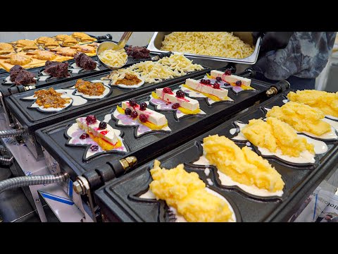 Видео: Лучшая уличная еда на рынке!! 7 вкусов рыбного хлеба, Bungeoppang - корейская уличная еда