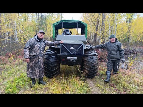 Видео: Перегон караката "Тундра 3" тест-драйв на 100 км по бездорожью.